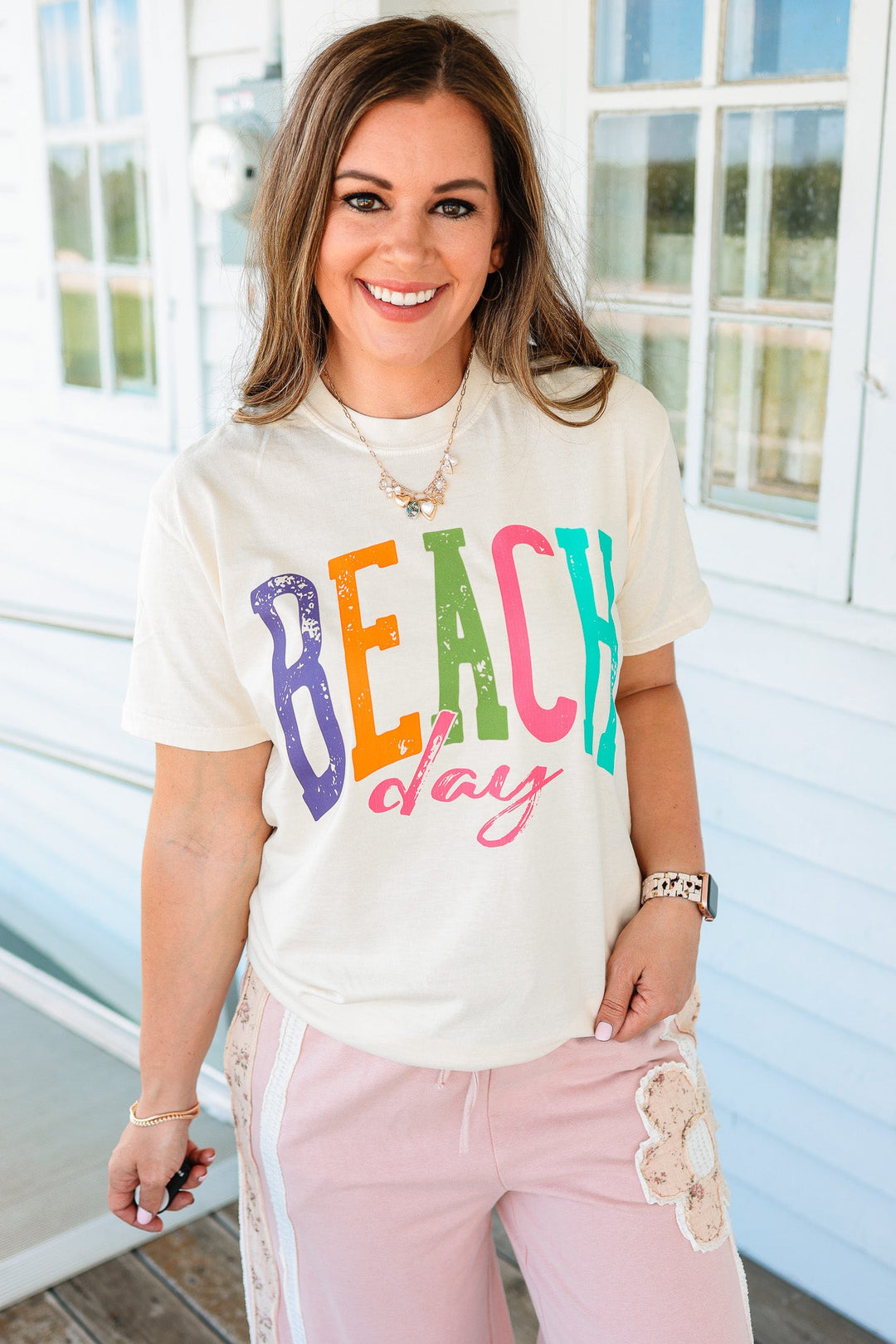 Beach Day Graphic Tee - Ivory