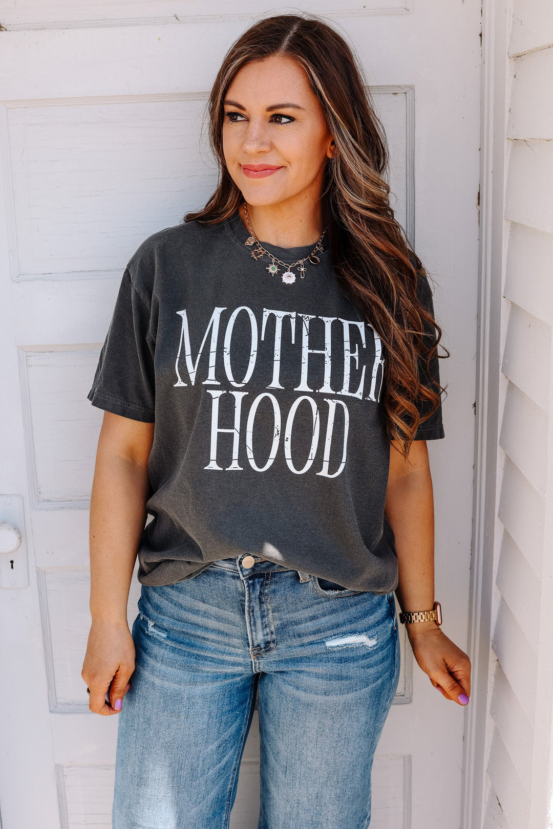 Mother Hood Graphic Tee - Pepper