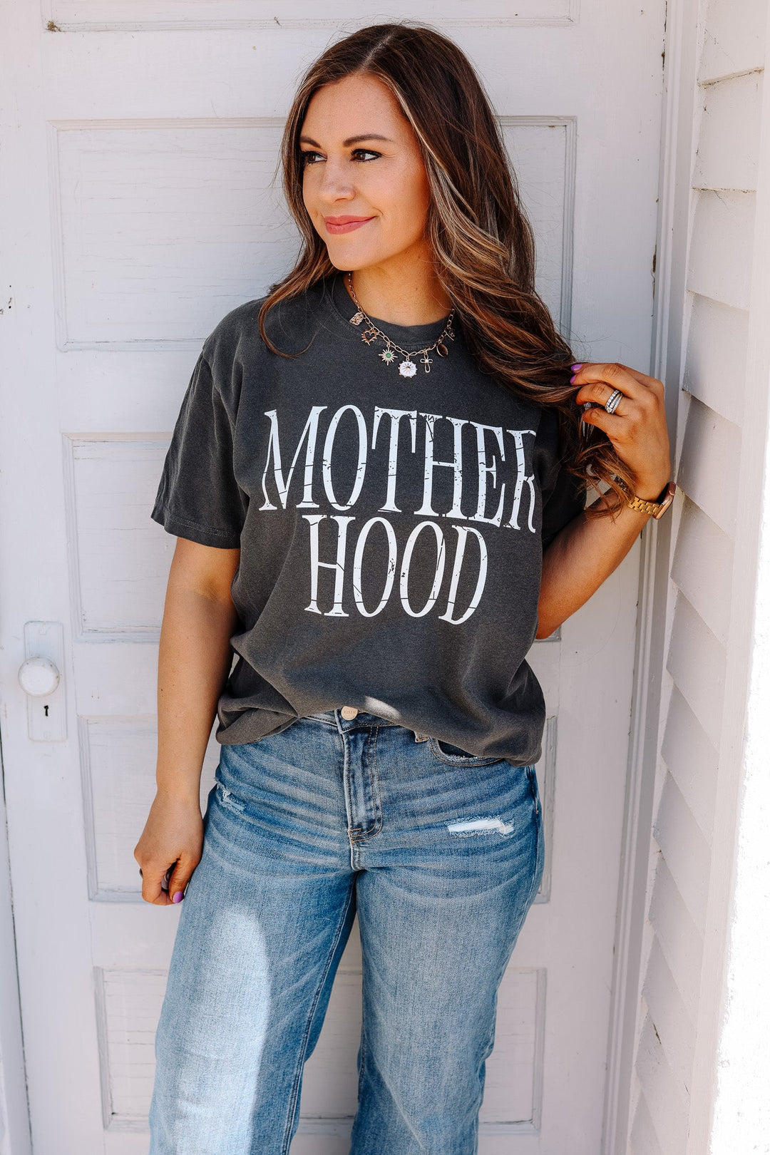 Mother Hood Graphic Tee - Pepper