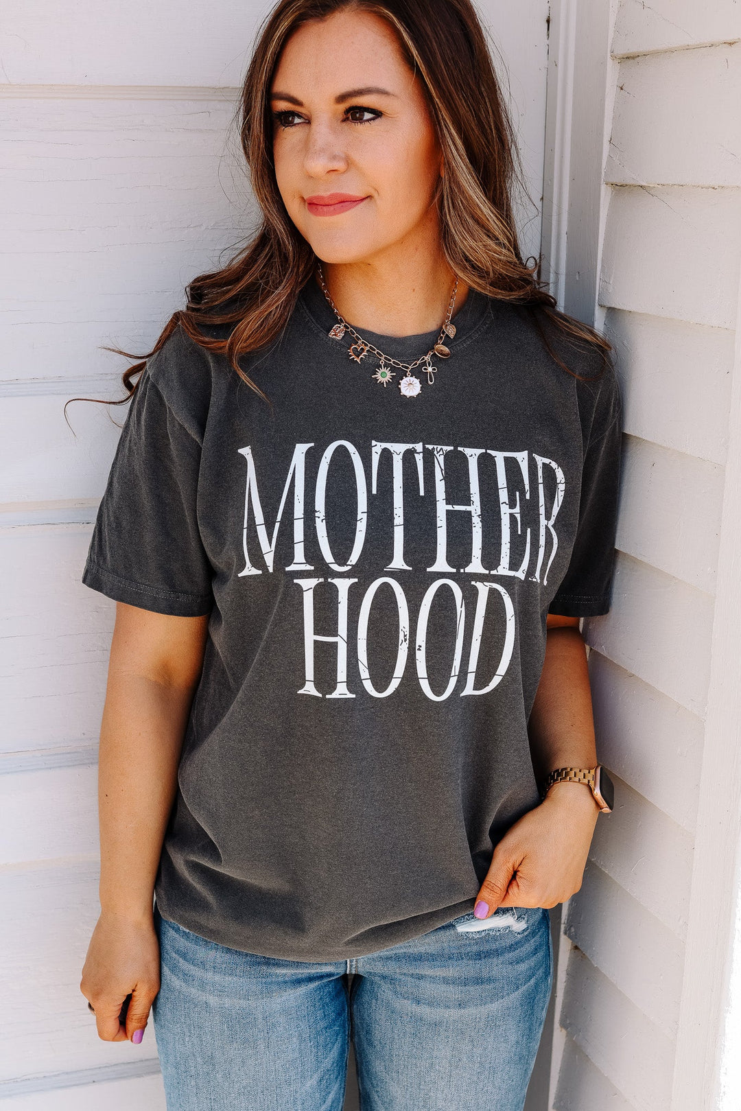 Mother Hood Graphic Tee - Pepper