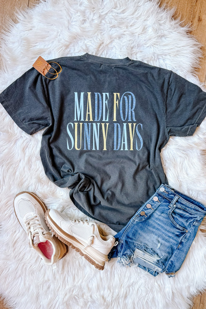 Glitter Sunny Days Graphic Tee - Pepper