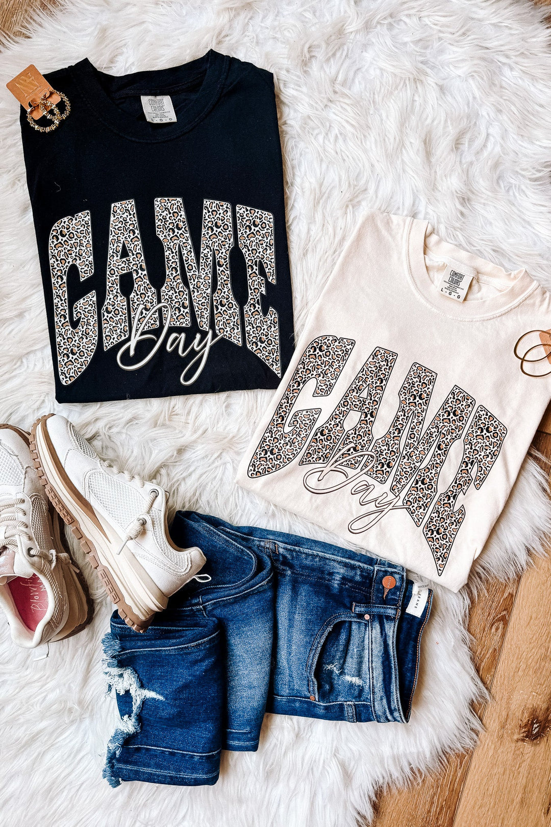 Leopard Game Day Graphic Tee - Multiple Colors