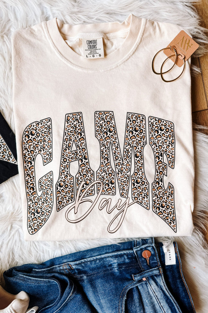 Leopard Game Day Graphic Tee - Multiple Colors