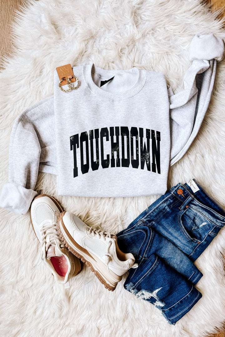 TOUCHDOWN Crewneck Sweatshirt - Ash Grey