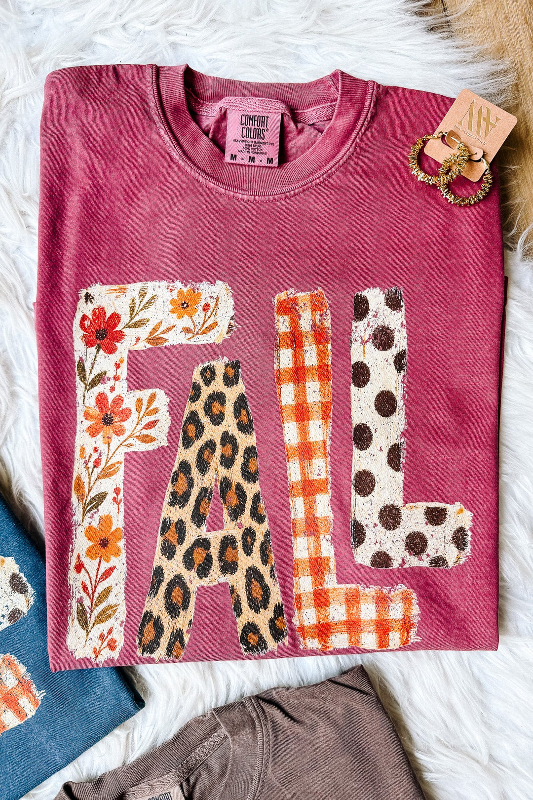 Fall In Full Color Graphic Tee - Multiple Colors