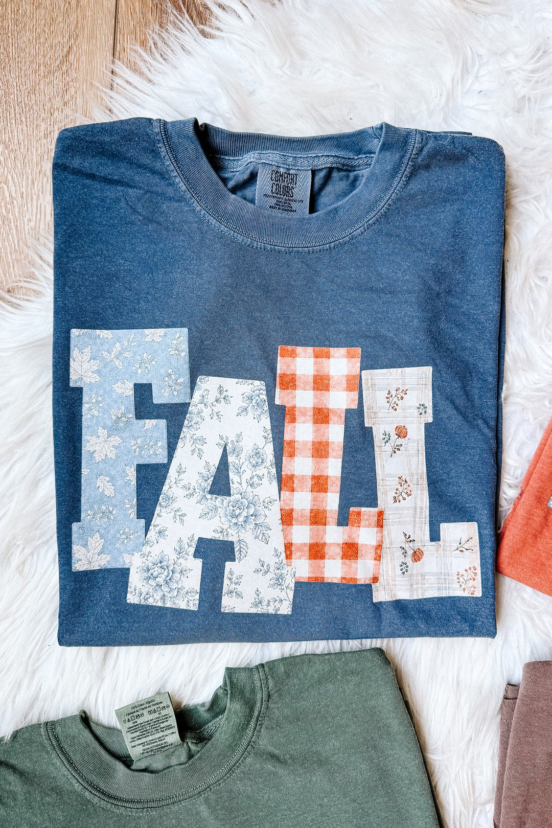 FALL Floral Patterns Graphic Tee - Multiple Colors