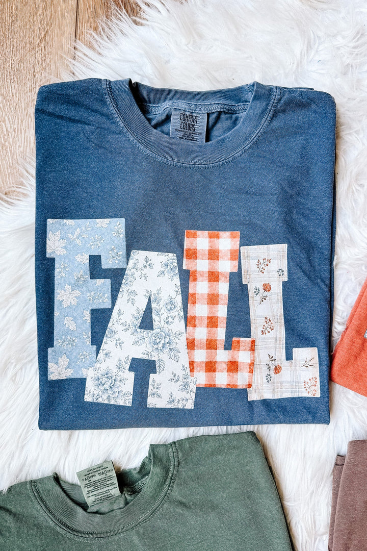 FALL Floral Patterns Graphic Tee - Multiple Colors