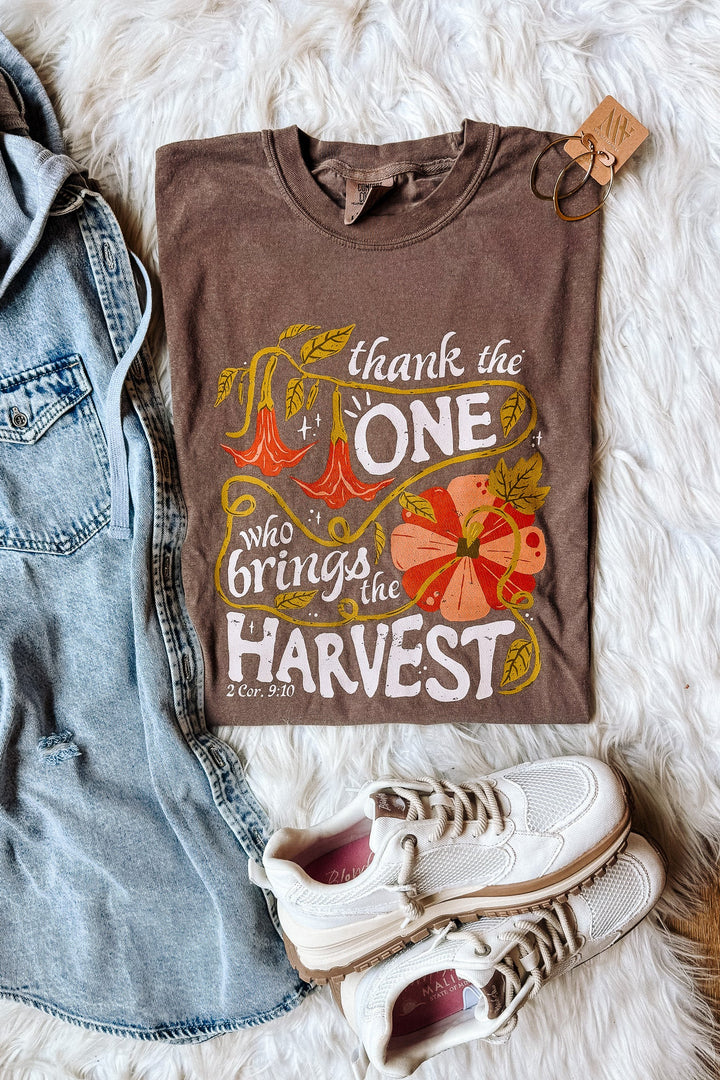 The Harvest Graphic Tee - Espresso