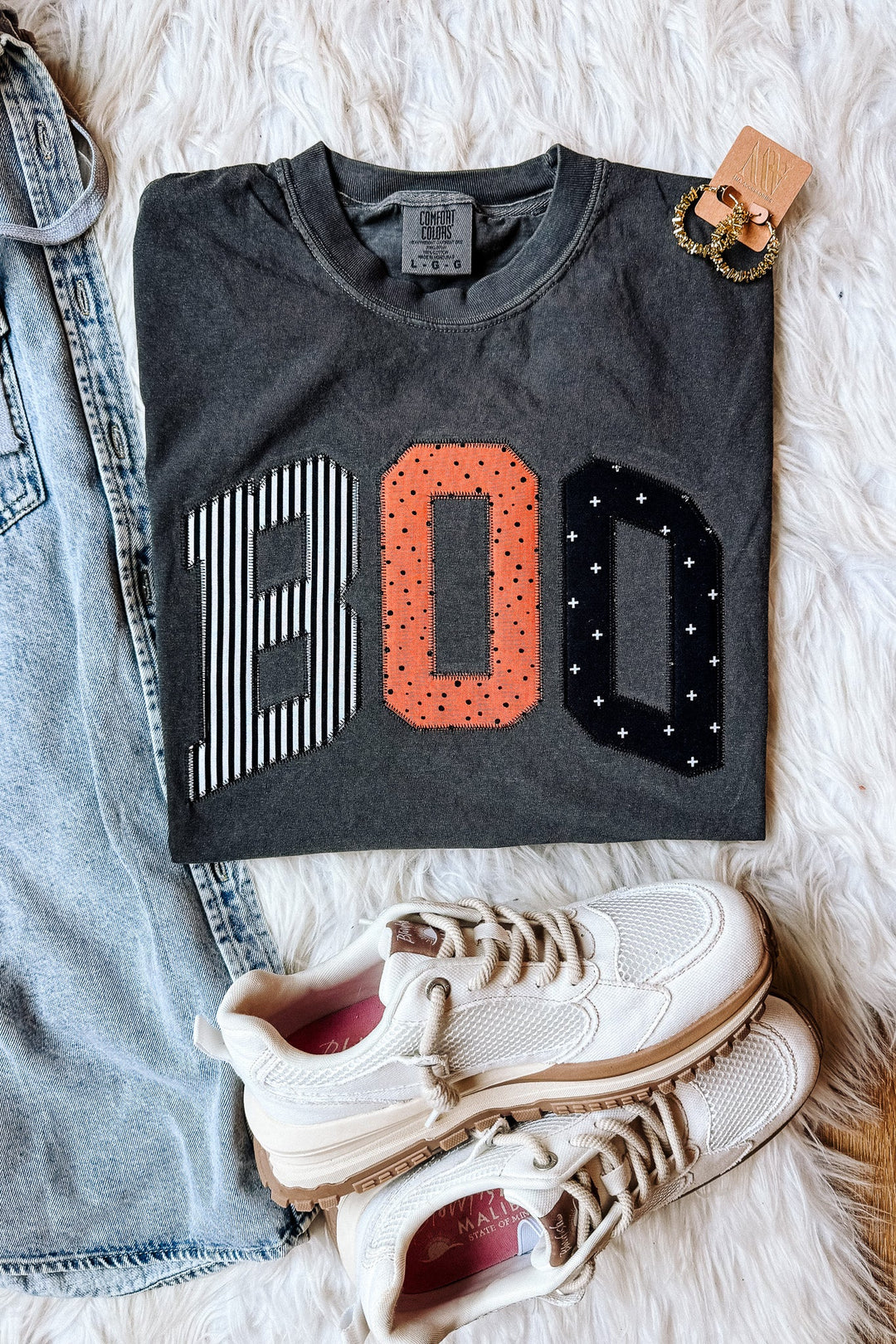 Sweet, Spooky, & Stitched Tee - Pepper