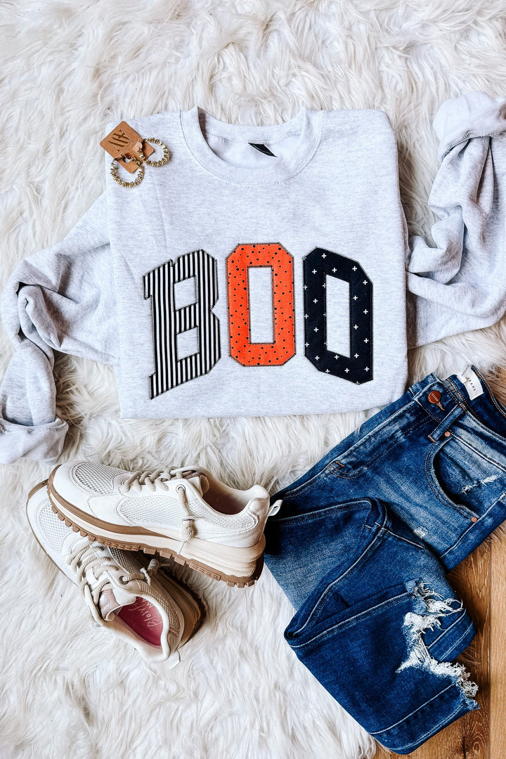 Sweet, Spooky, & Stitched Sweatshirt - Ash Grey